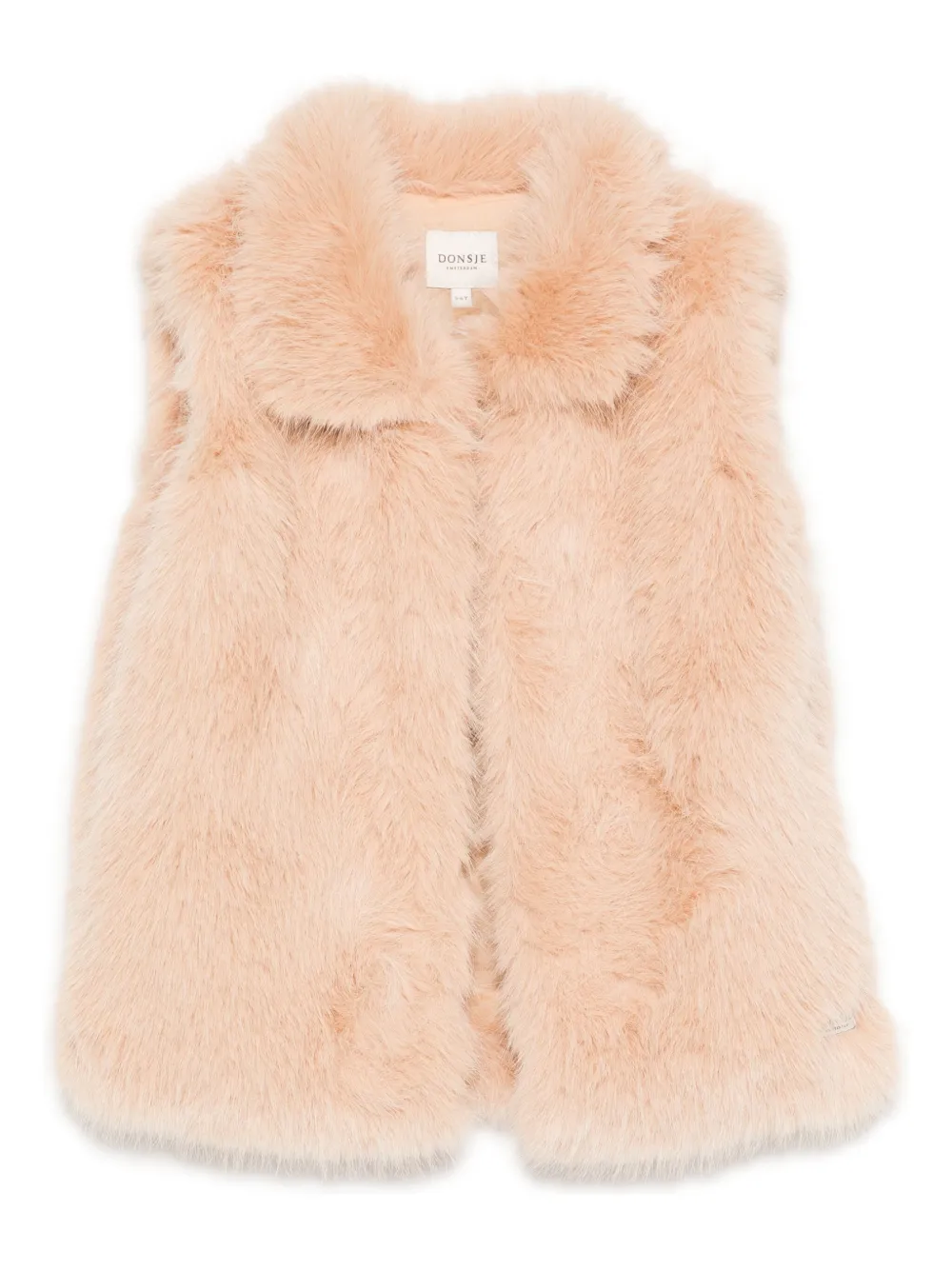 Donsje faux-fur collar vest | Pink | Image 1