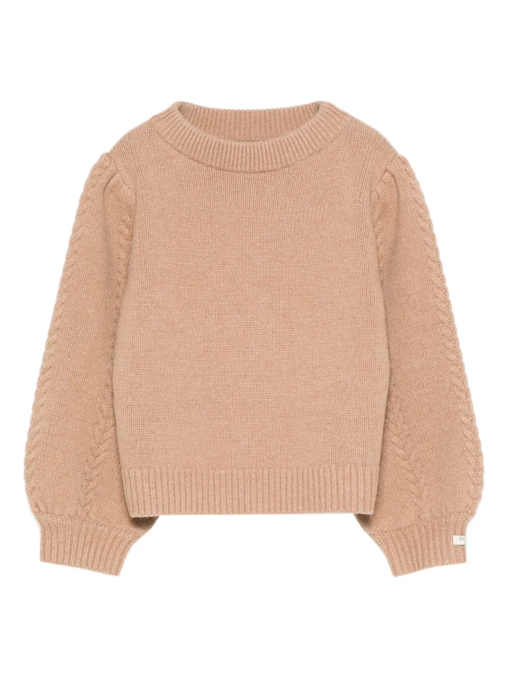 Donsje Kasine cable-knit balloon-sleeve sweater | Neutrals | Image 1