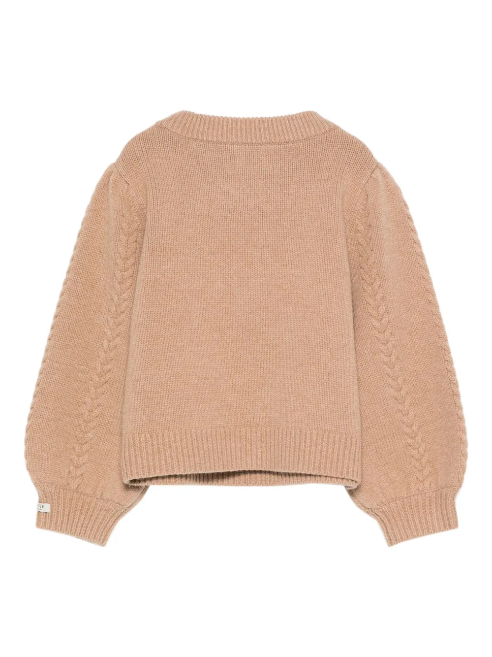 Donsje Kasine cable-knit balloon-sleeve sweater | Girls Jumpers & Knitwear | Image 2