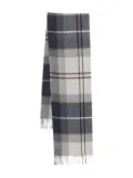 Barbour check-pattern scarf - Grey