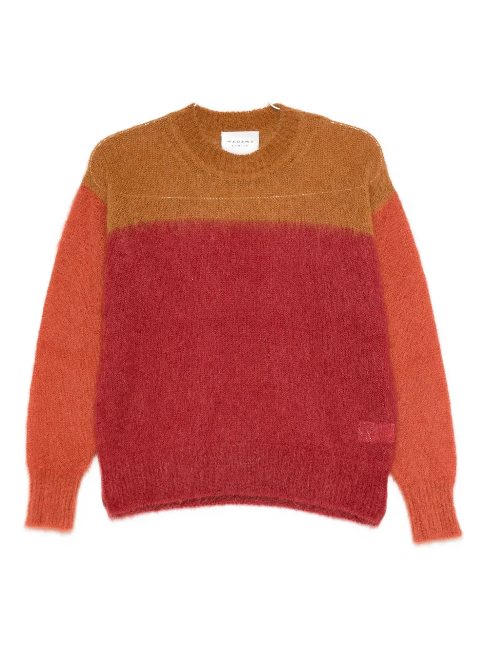 Isabel Marant Étoile Colorblock Wool-blend Sweater In Red