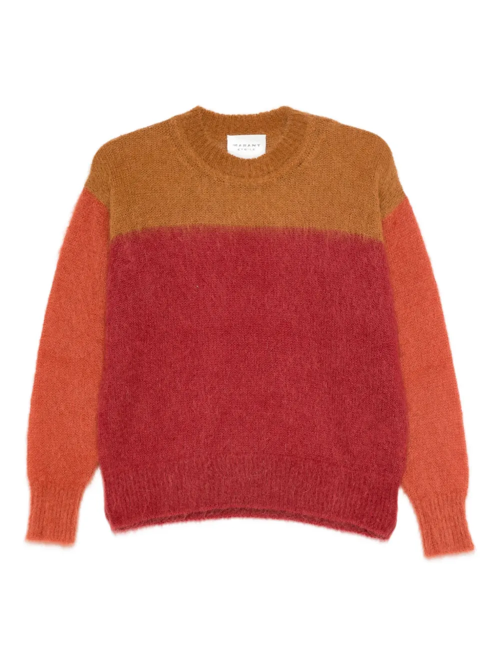 MARANT ÉTOILE colorblock wool-blend sweater | Red | Image 1