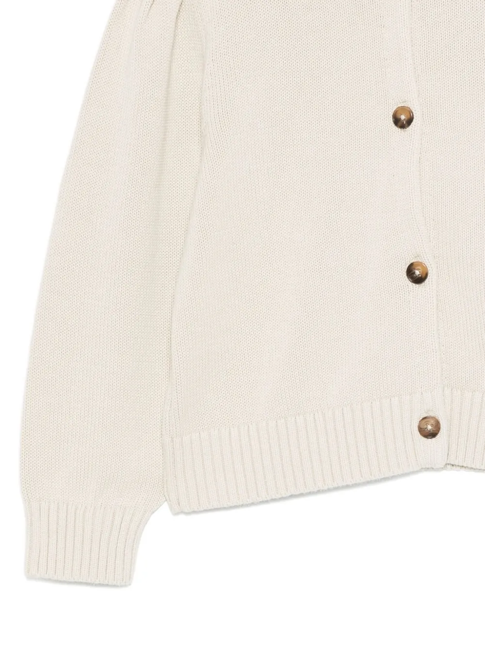 Donsje Long-sleeves Buttoned Cardigan In White