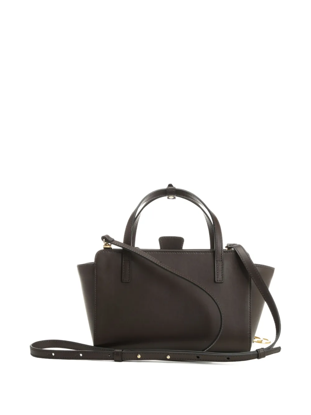 Hidesins Small Flap Suede Tote Bag In Brown