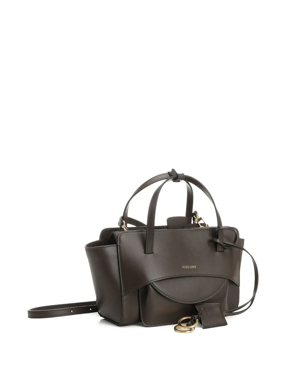 Hidesins Small Flap Suede Tote Bag In Brown