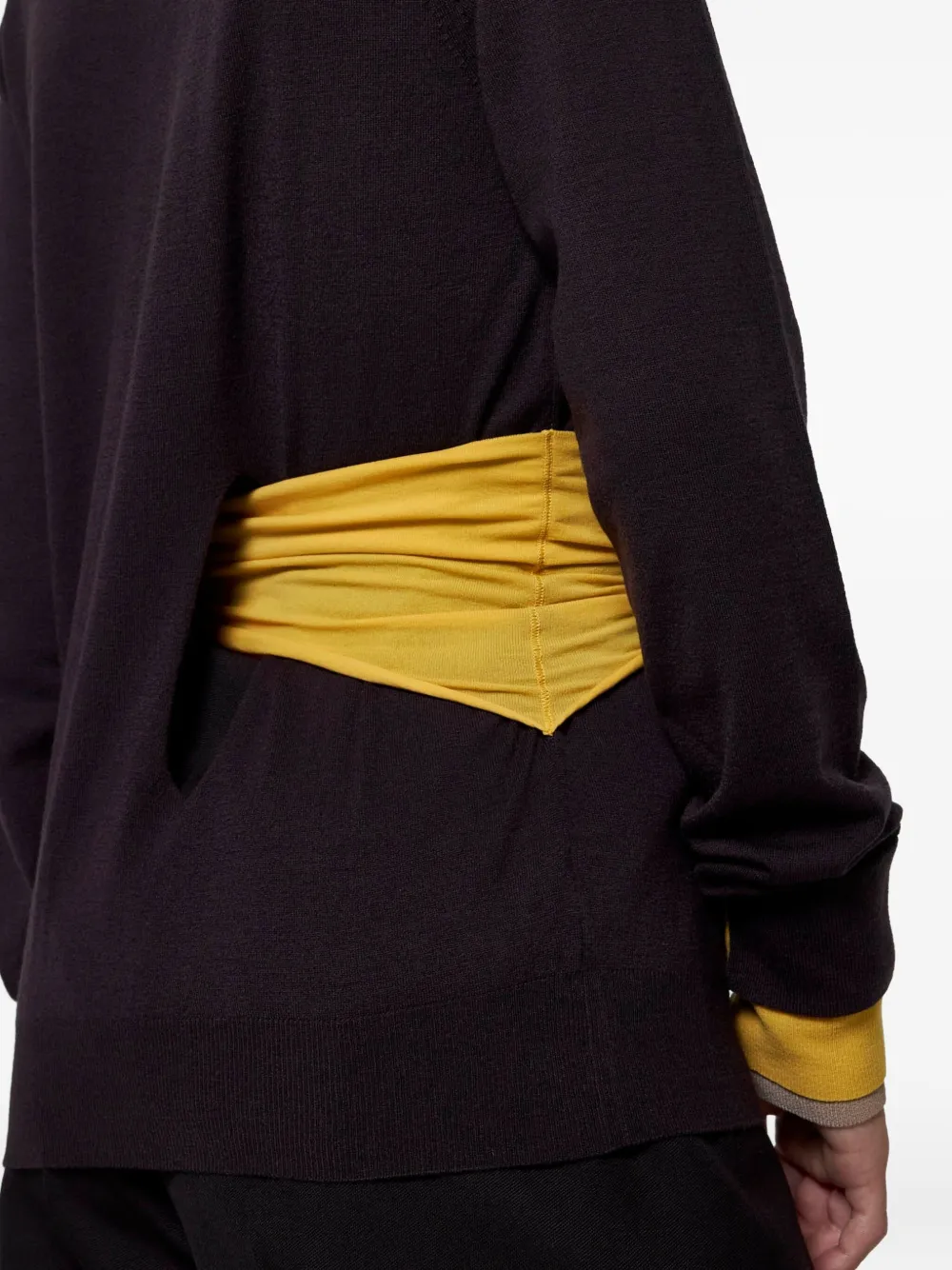 Fendi Long-sleeved Polo Neck Jumper In Multi