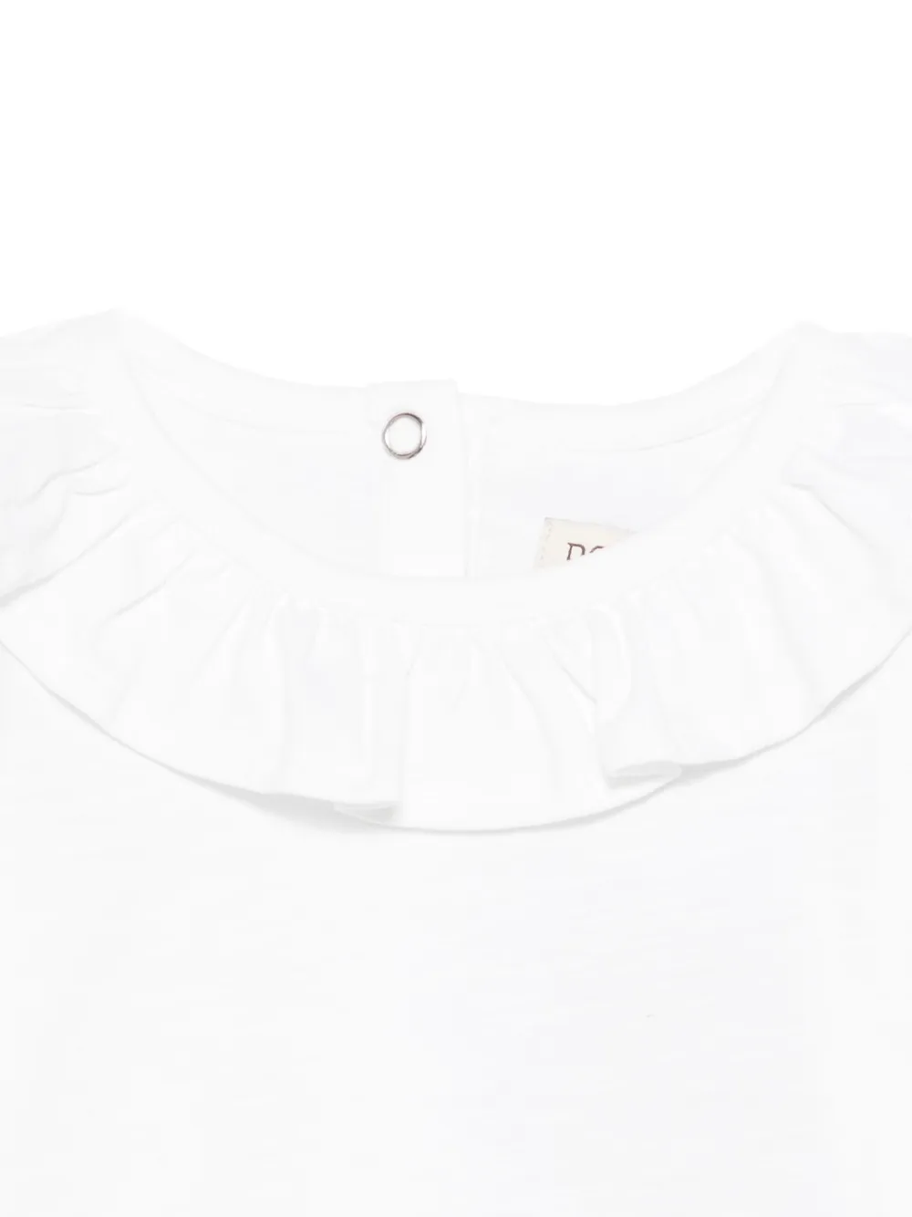 Donsje Ruffled Long-sleeve Top In White