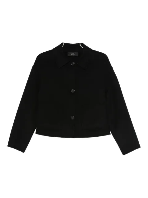 Arma polo-collar wool jacket