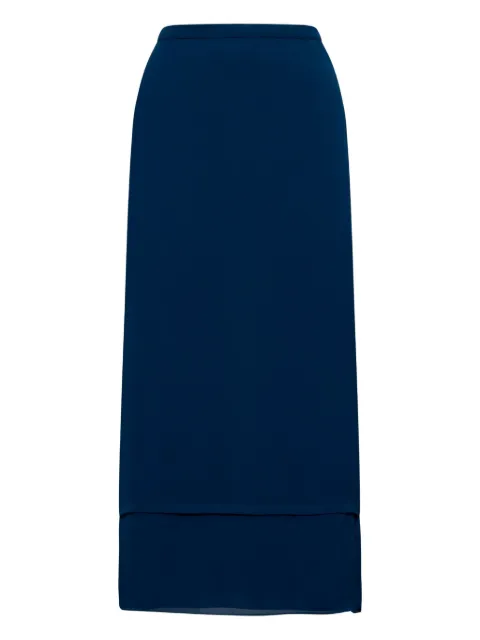 Gucci double-layer pleated skirt