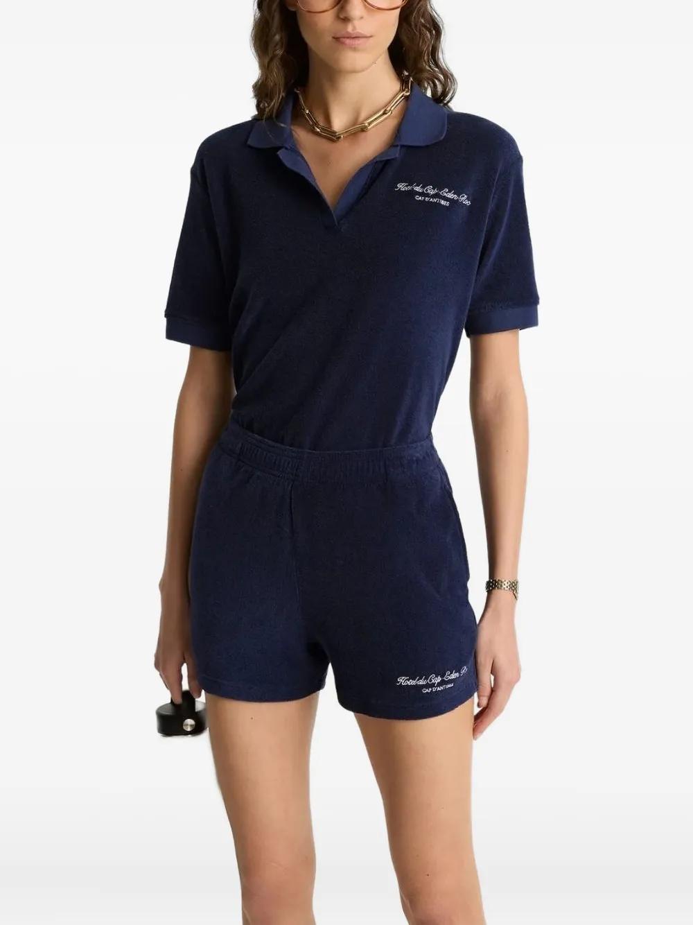 Sporty & Rich Eden Script shorts | Short Shorts | Image 2