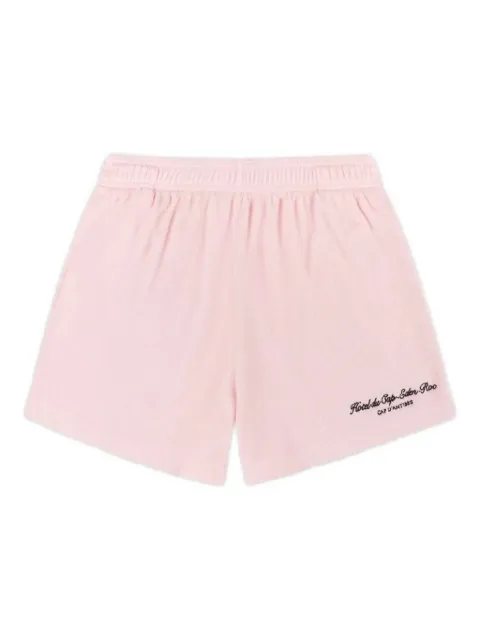 Sporty & Rich embroidered-pocket shorts