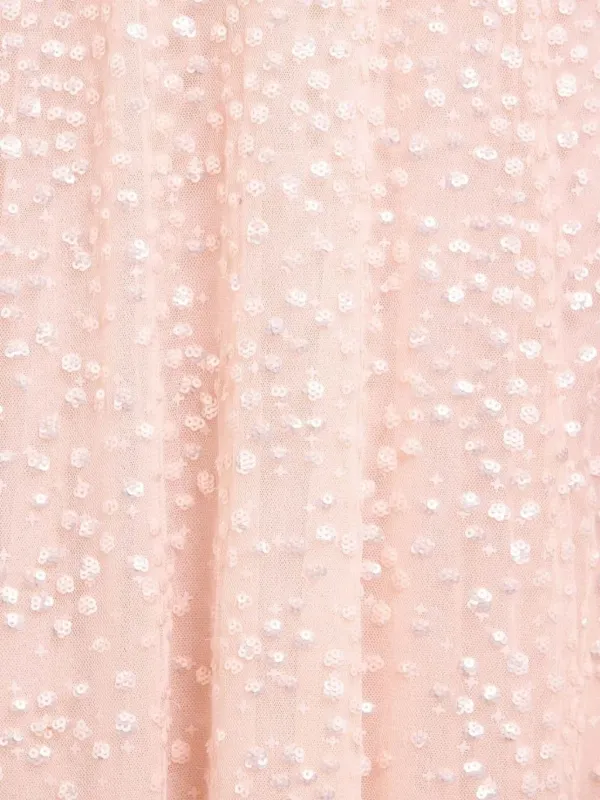 h and m pink sequin dress H&M Pink Sequin Shirt Dress Size XS