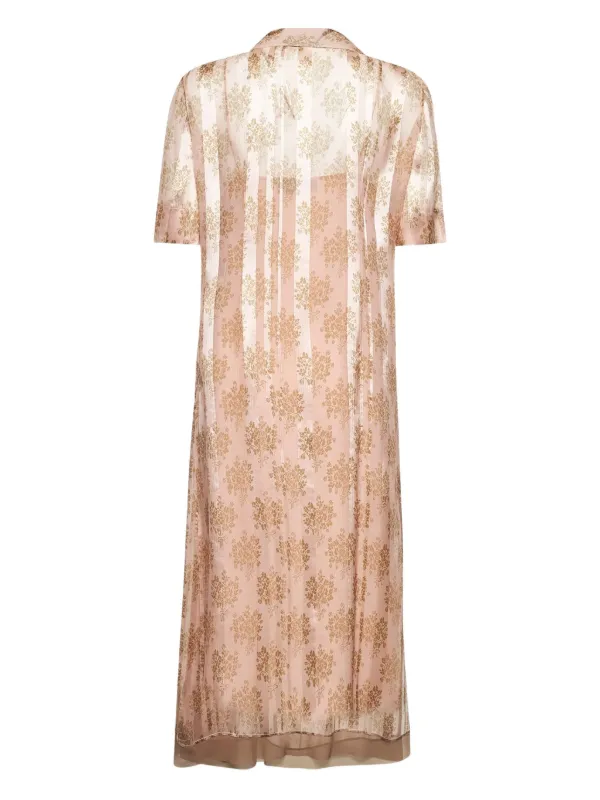 fendi jersey dress Fendi Jersey Piquet Dress - Brown