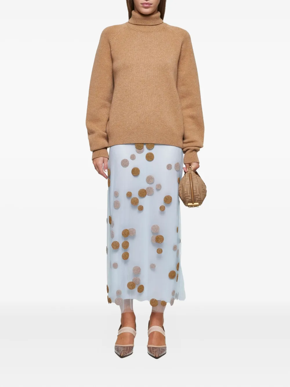 FENDI turtleneck long-sleeve sweater | Knitted Sweaters | Image 2