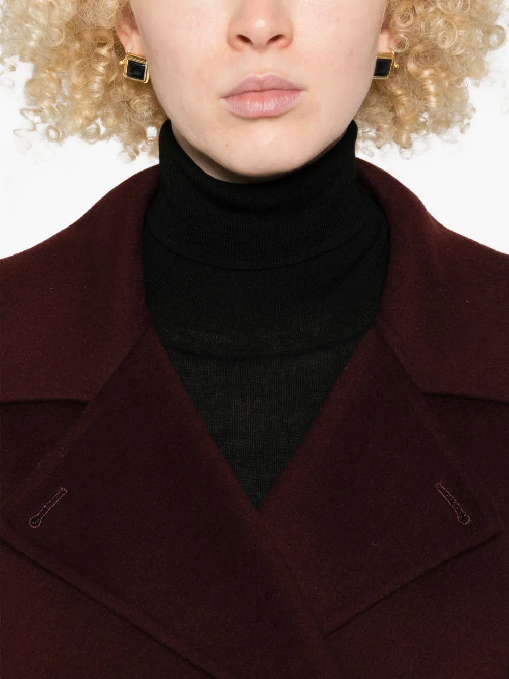 Arma Manila wollen jack met dubbele rij knopen Rood