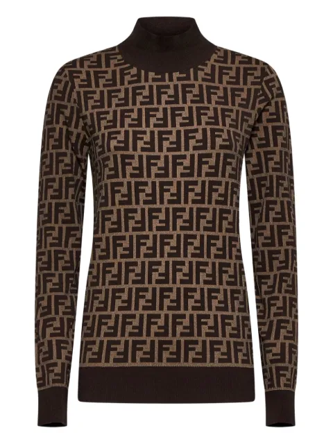FENDI FF motif high-neck sweater