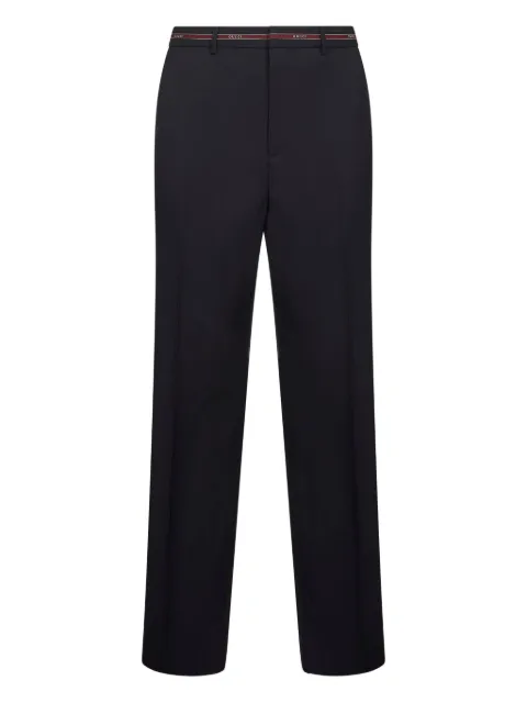 Gucci belted wool trousers