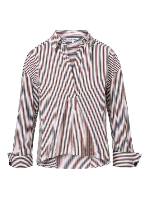 Veronica Beard striped cotton-blend shirt