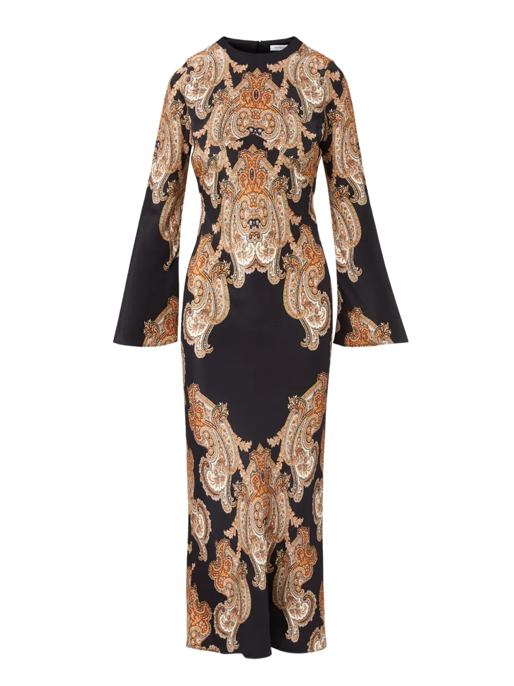Veronica Beard Lupita Tapestry Print Long Sleeve Silk Blend Dress In Multi