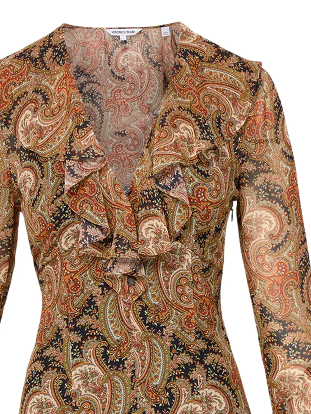 Veronica Beard Adrienne paisley-print bell-sleeve mini dress | Day Dresses | Image 2