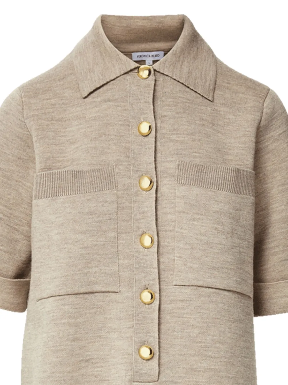 Veronica Beard Madden gebreide polojurk - Beige