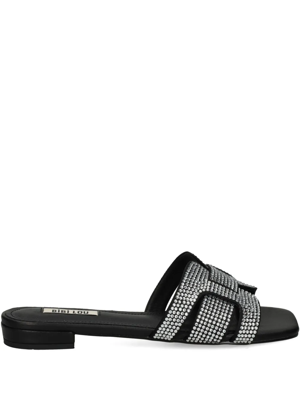 Bibi Lou embellished square-toe sandals Silver