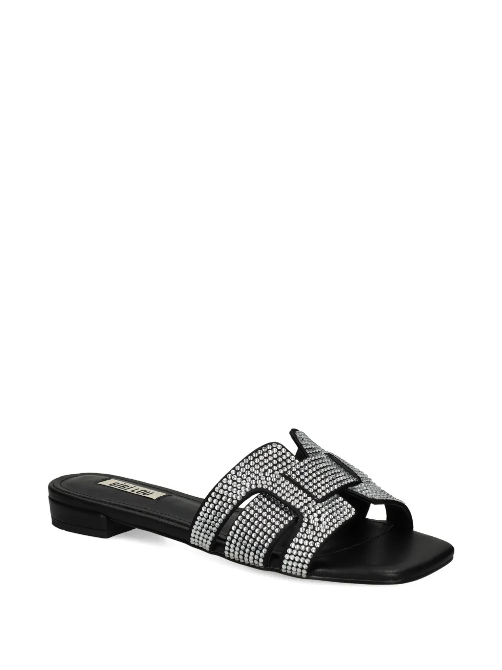 Bibi Lou embellished square-toe sandals Silver