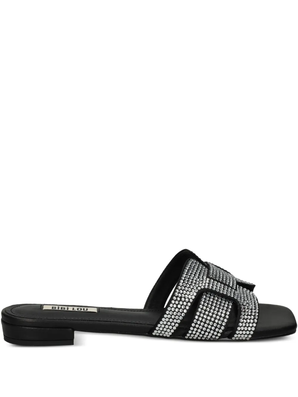 Bibi Lou embellished square-toe sandals Silver