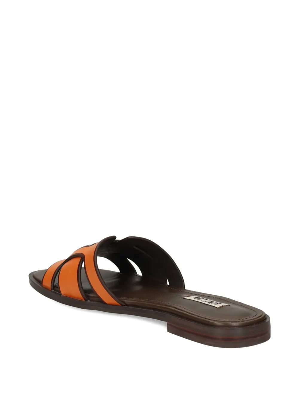 Bibi Lou Leather H-strap Sandals In Orange