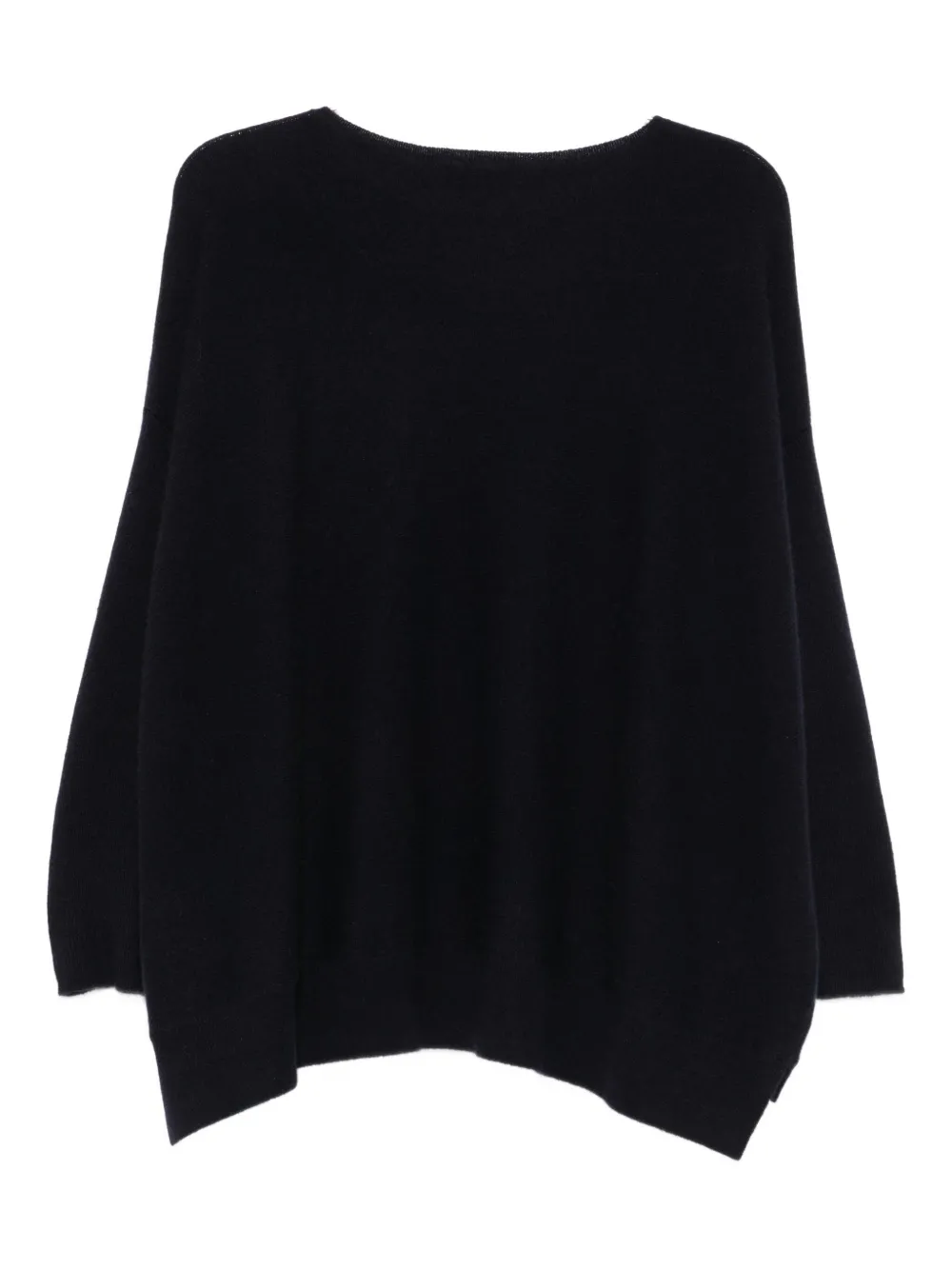 Kujten Cashmere Round-neck Sweater In Black