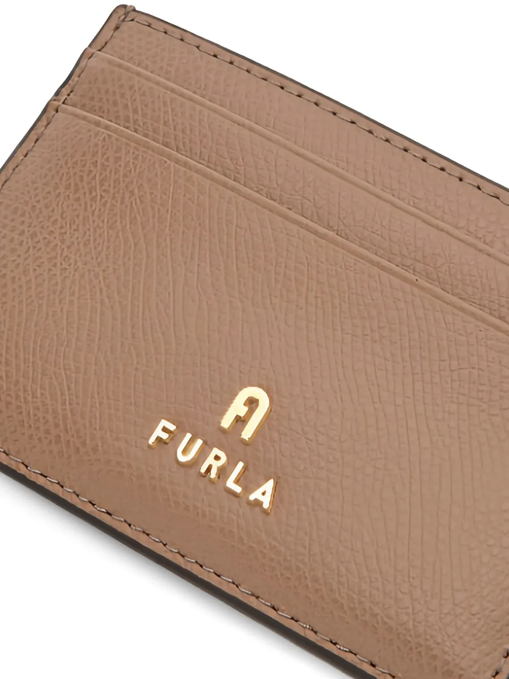  Furla Logo-plaque Card Holder - Neutrals 