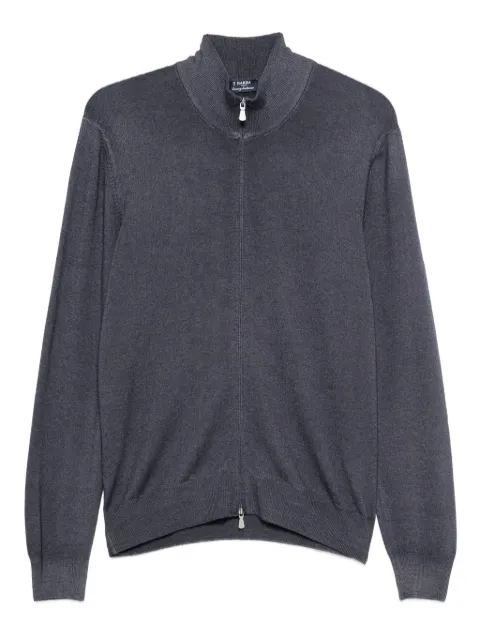 Barba high-neck zip-up sweater