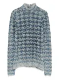Diesel turtleneck wave-pattern sweater - Blue