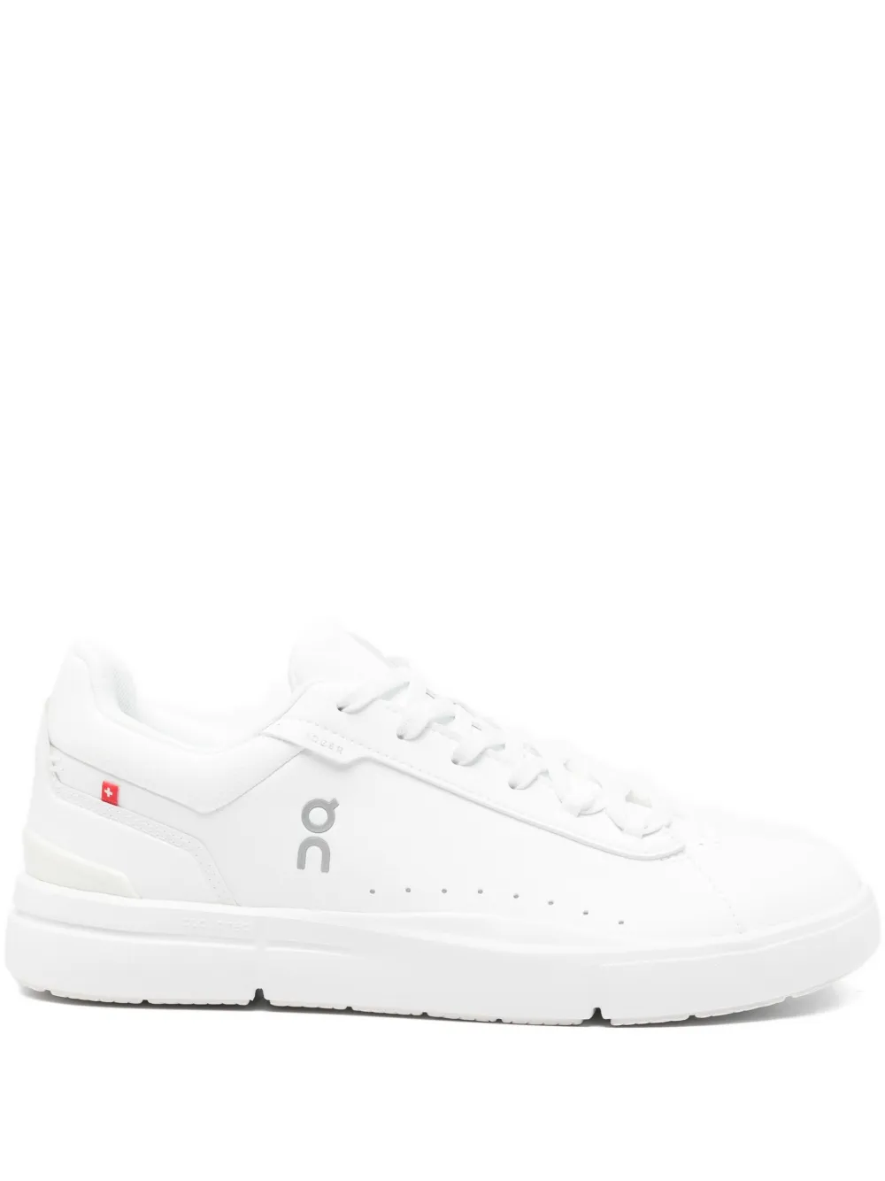 On Running The Roger Advantage Logo-print Sneakers In White