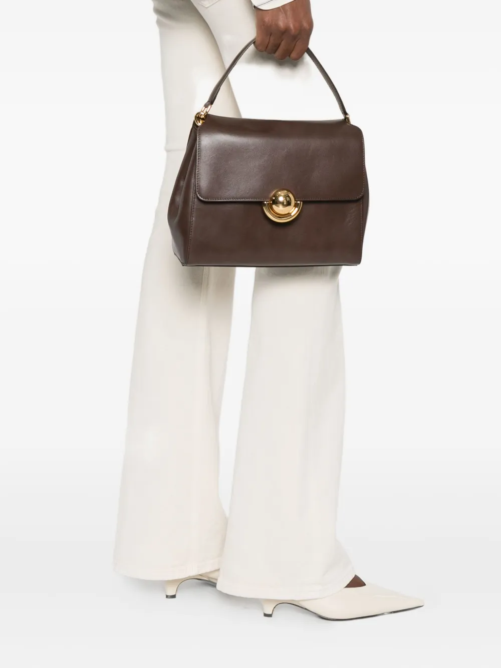 Furla Domus leren shopper - Bruin