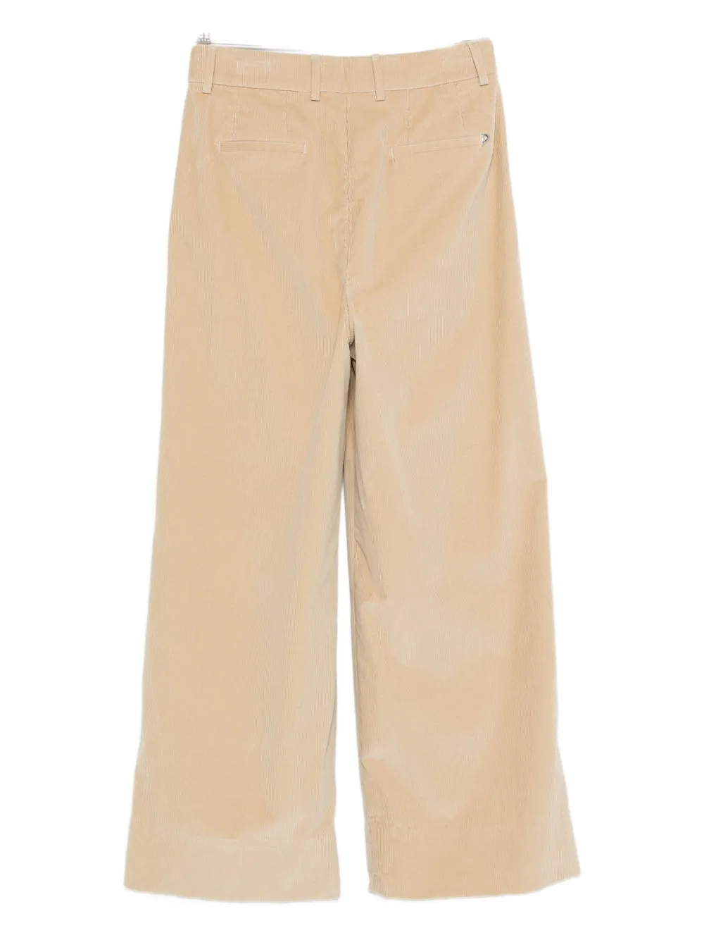 Dondup Pleated Corduroy Trousers In Gray