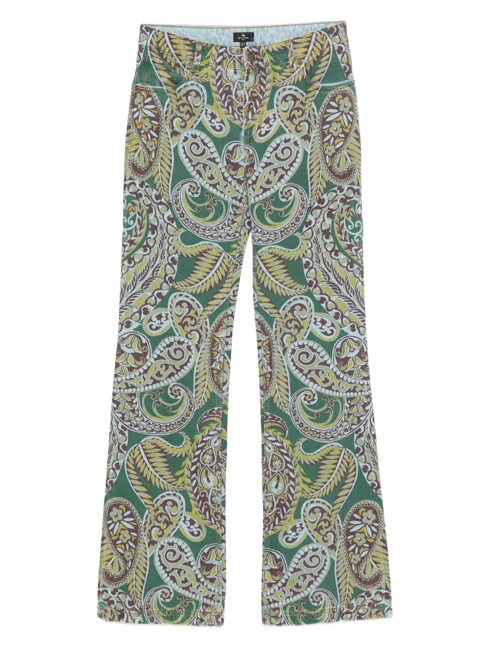 ETRO paisley-print jeans - グリーン ETRO paisley-print jeans - グリーン