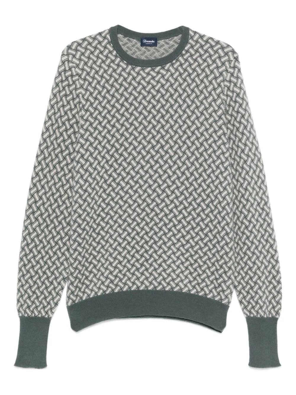 Drumohr Maglione con motivo geometrico | verde | Image 1