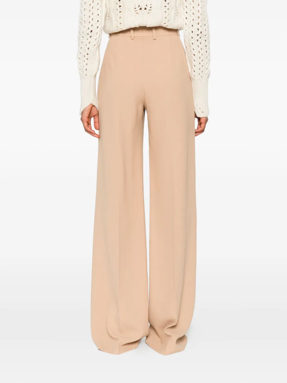 Ermanno Scervino Wide-leg Trousers In Neutral