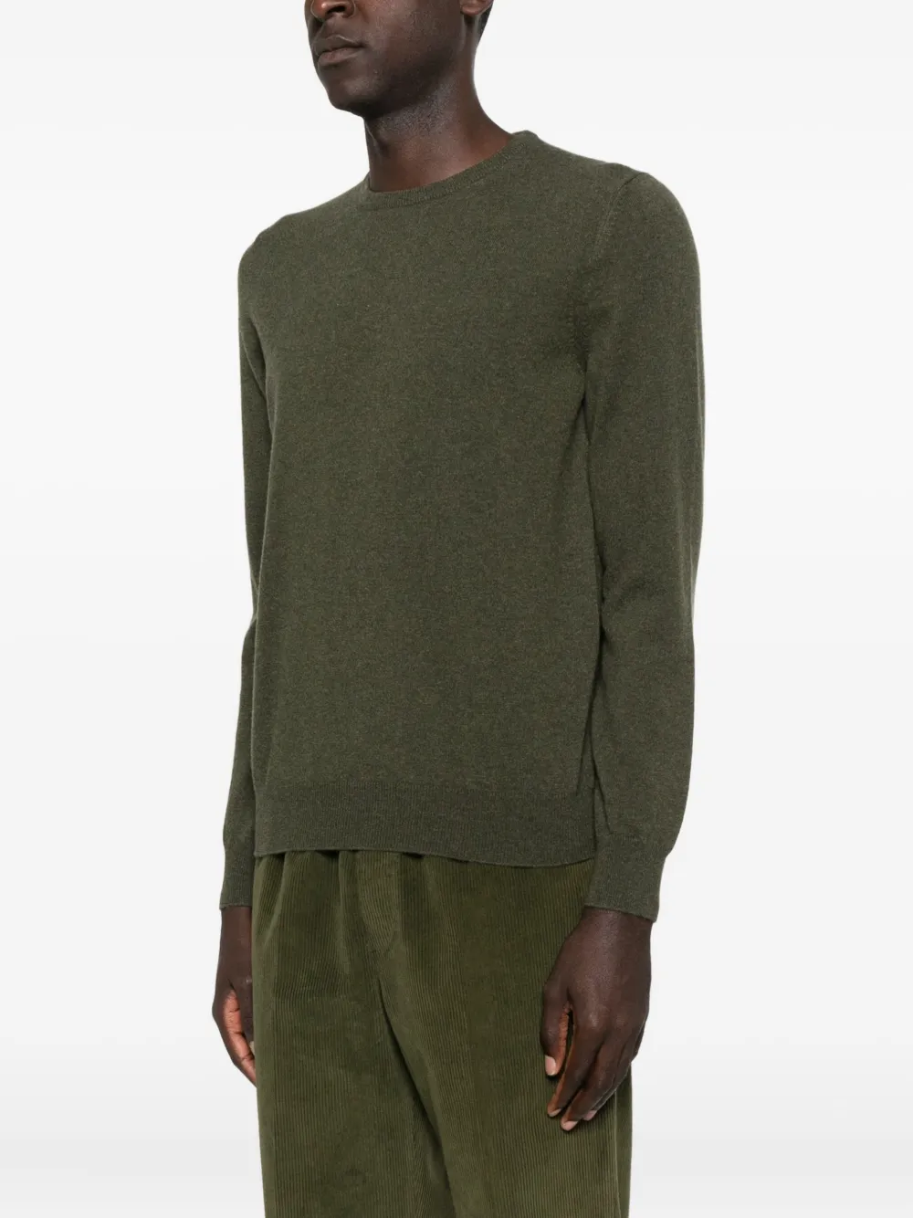 Fileria Crew-neck Cashmere Sweater In Green