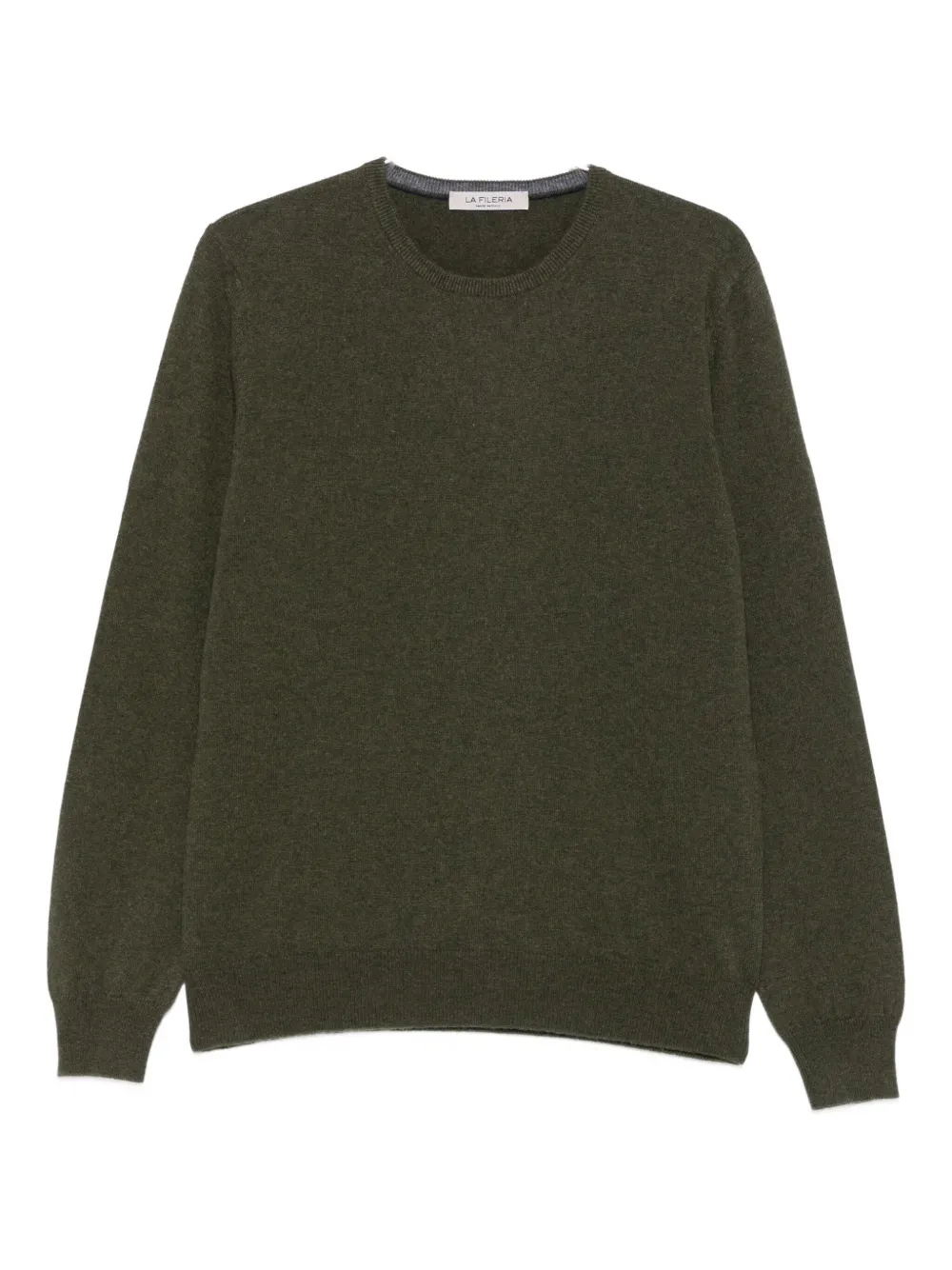 Fileria Crew-neck Cashmere Sweater In Green