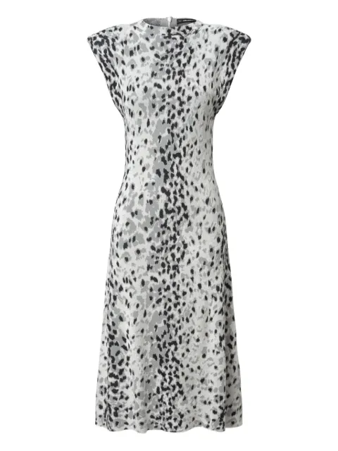 Karl Lagerfeld vestido midi con estampado de leopardo
