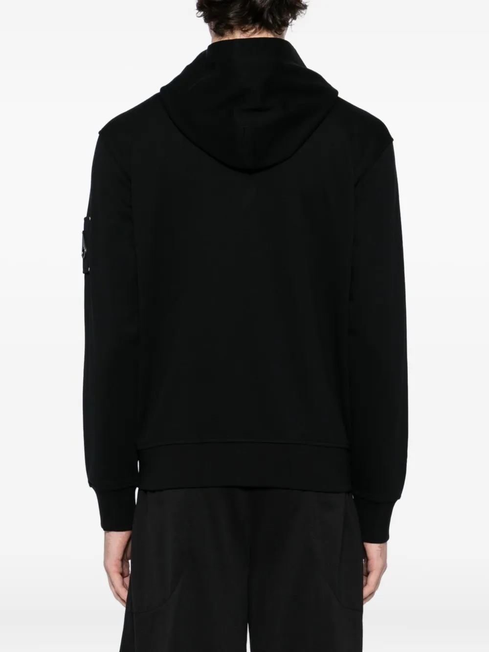 Moose Knuckles Hoodie met logoplakkaat Zwart