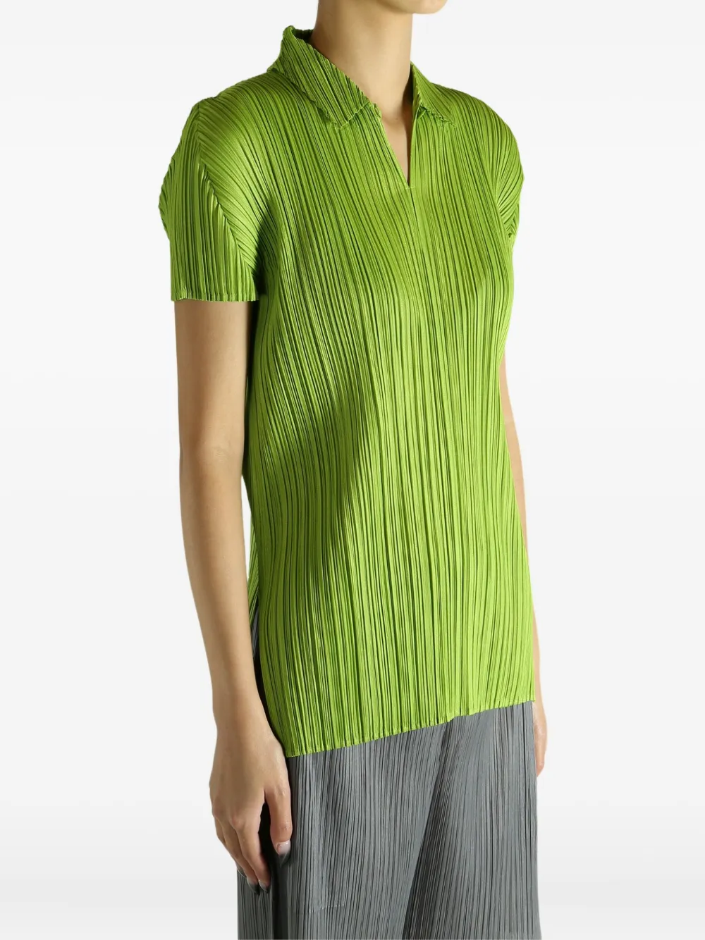 Issey Miyake Monthly Colors August Top In Green