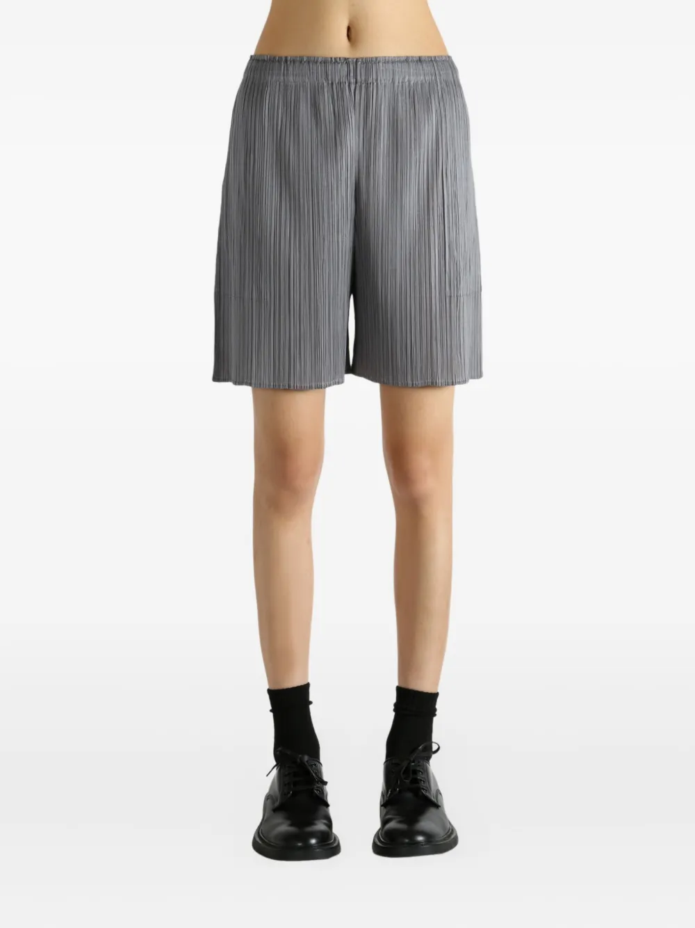 Pleats Please Issey Miyake Lucid Pleats elastic-waist shorts | Short Shorts | Image 2