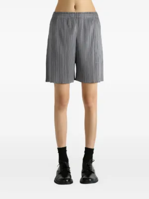 PLEATS PLEASE　グレー ショートパンツ Pleats Please Issey Miyake ウィメンズ ショートパンツ通販
