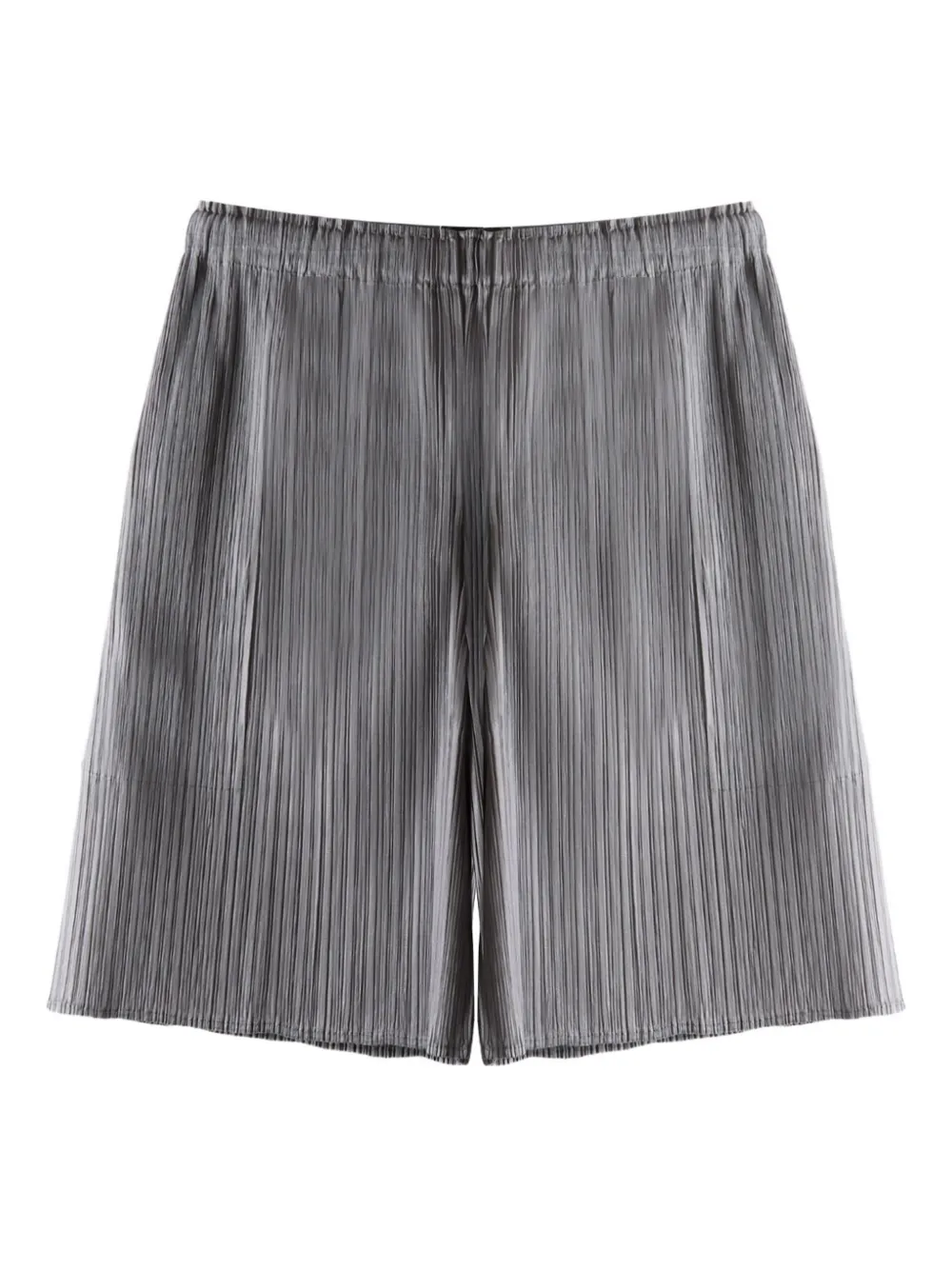 Pleats Please Issey Miyake Lucid Pleats elastic-waist shorts | Grey | Image 1