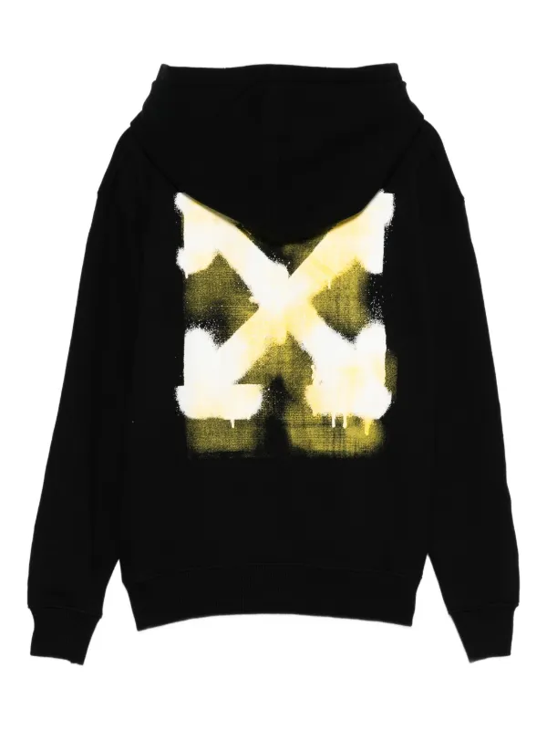 Off-Whiteキッズパーカー Off-White Kids スプレーペイント パーカー | ブラック | FARFETCH JP