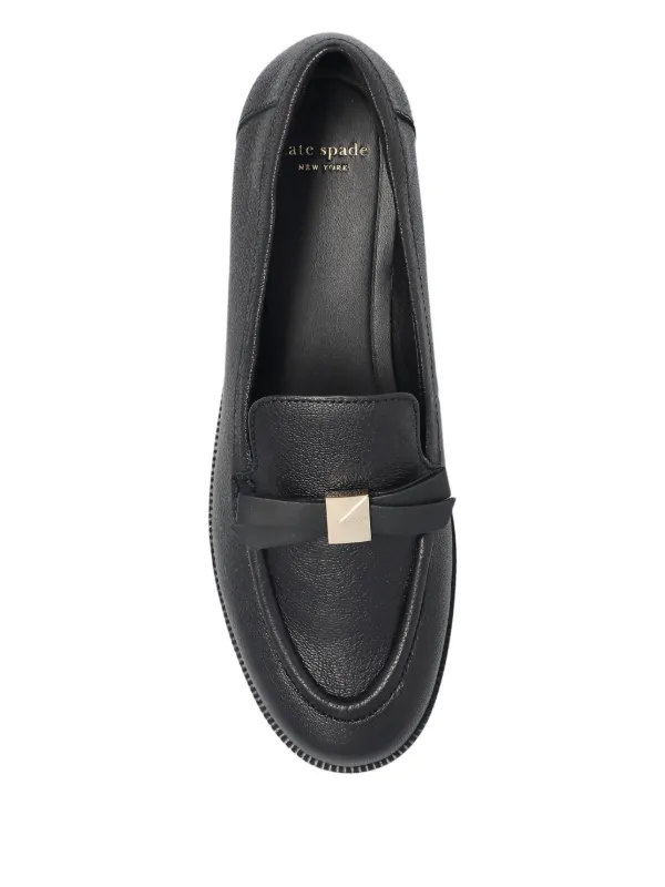 Kate Spade bow-detail Loafers | Black | FARFETCH