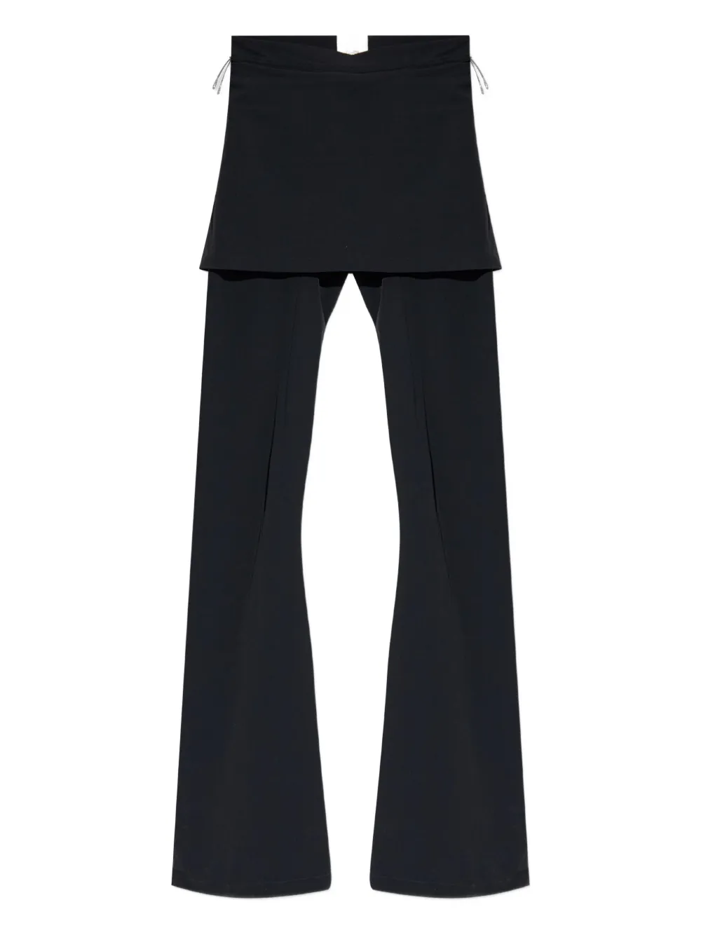 ROA layered flared trousers | Black | Image 1